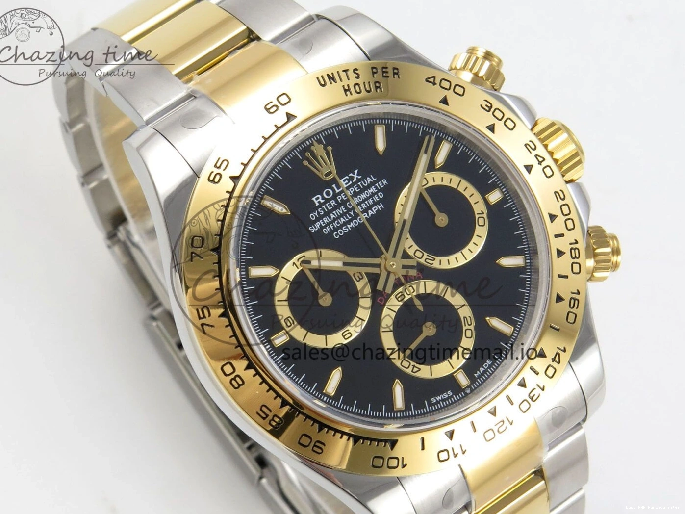 Best AAA Replica Sites SS Premium 904L Clone 126503 1:1 Dial on DD Black Clean Edition Bracelet Super 240 Best Daytona YG 1231